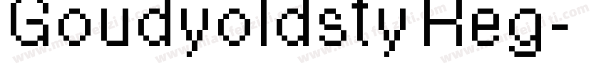 Goudyoldsty Reg字体转换
